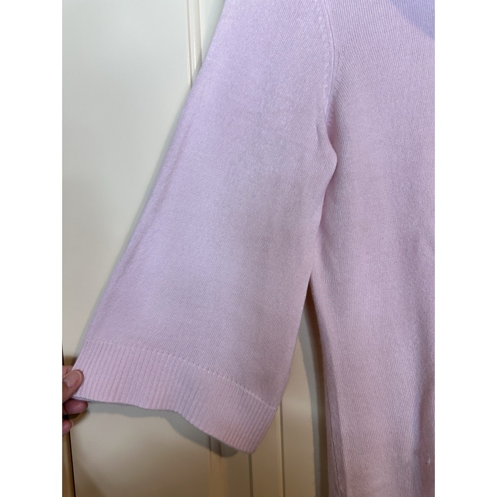 New Knit by Hampshire Studio pink Cowl Neck lighweight Sweater 100% Acrylic PS - Picture 2 of 10
